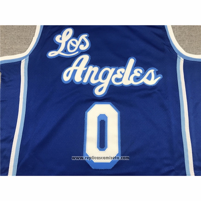 Camiseta Los Angeles Lakers Russell Westbrook #0 Classic 2021-2022 Azul